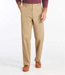 L.L.Bean Men's Wrinkle-Free Double L® Chinos, Natural Fit, Hidden Comfort, Plain Front CLOTHING|SALE