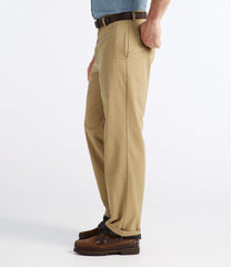 L.L.Bean Men's Double L® Chinos, Natural Fit, Plain Front, Flannel-Lined CLOTHING