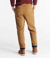 L.L.Bean Men's Comfort Stretch Dock Pants, Standard Fit, Straight Leg, Flannel-Lined CLOTHING|SALE