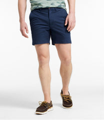 L.L.Bean Men's Lakewashed® Stretch Khaki Shorts, 6" CLOTHING|SALE