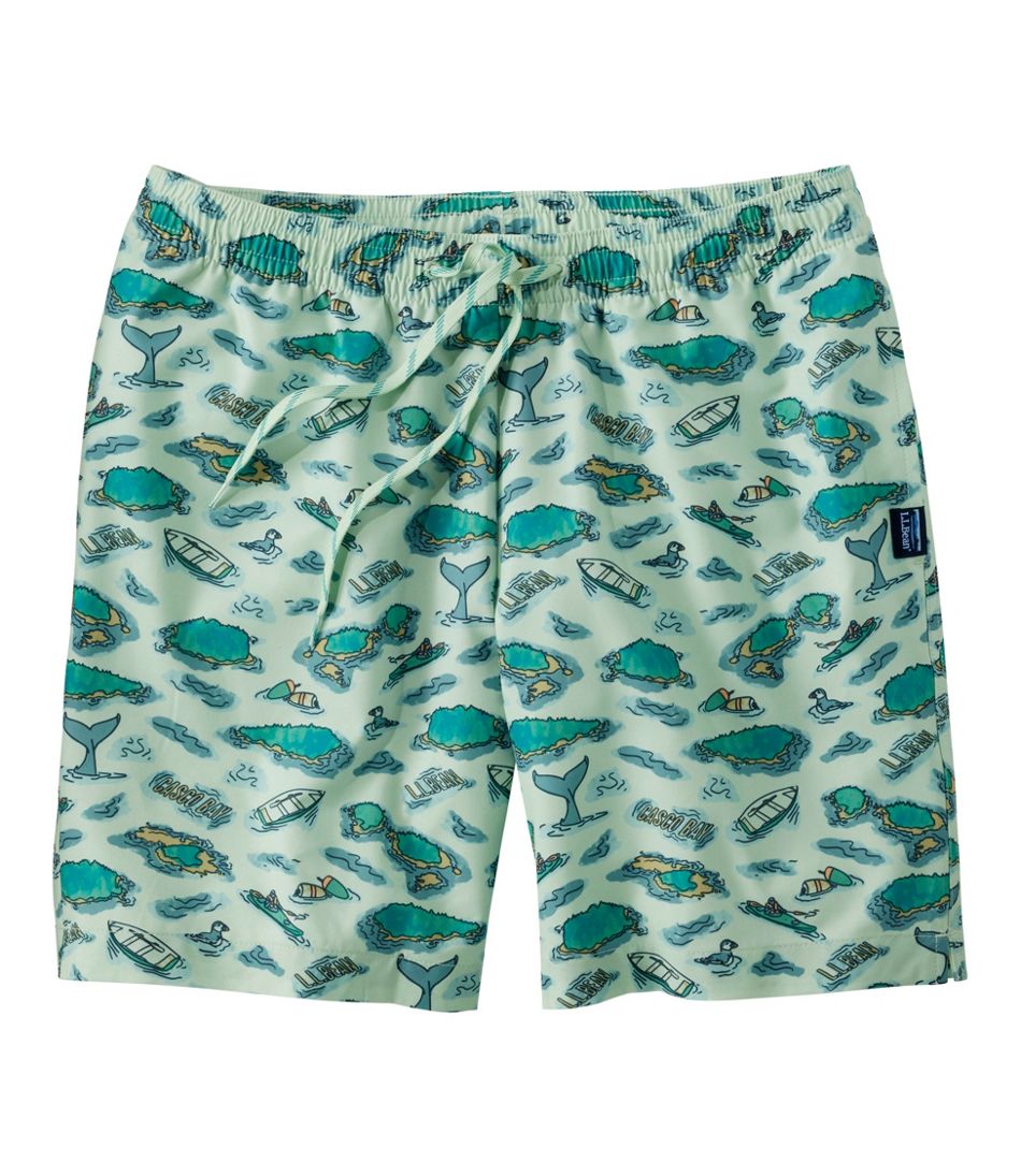 L.L.Bean Men's Bold Coast Swim Trunks, 7" CLOTHING|SALE