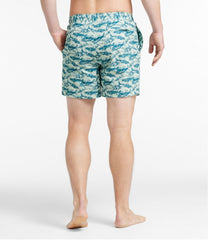 L.L.Bean Men's Vacationland Stretch Swim Trunks, Print, 6" CLOTHING|SALE