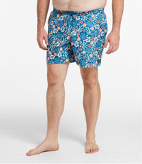 L.L.Bean Men's Vacationland Stretch Swim Trunks, Print, 6" CLOTHING|SALE