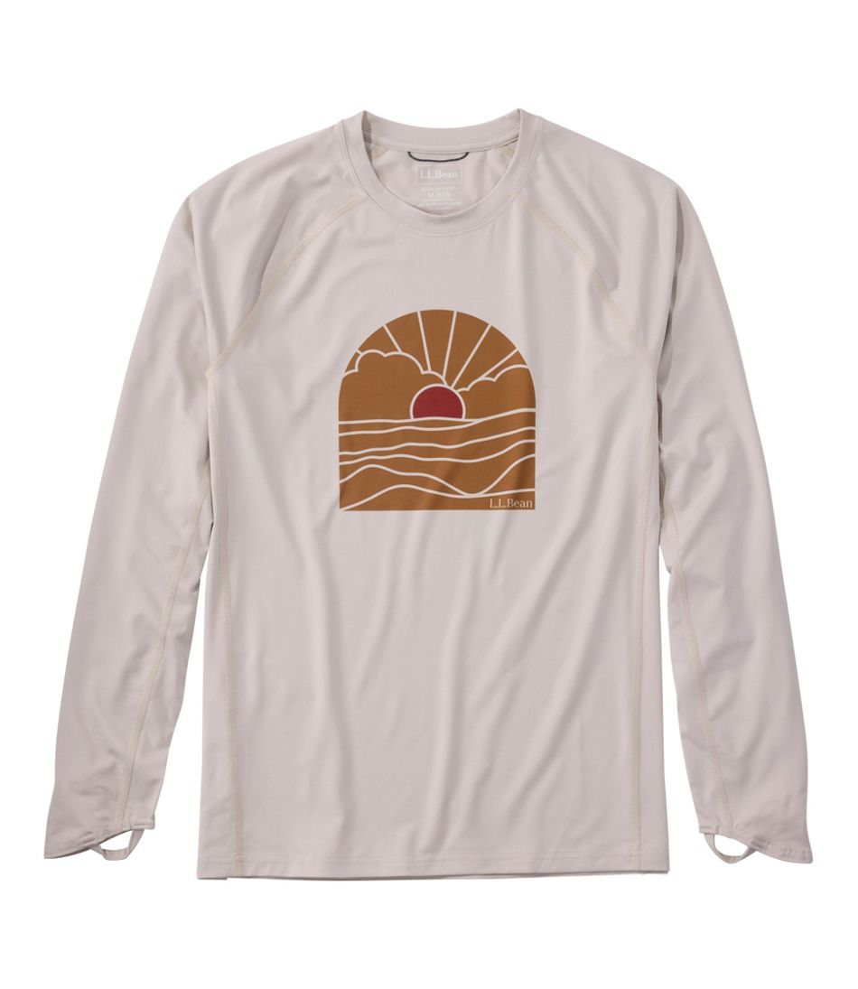 L.L.Bean Men's Swift River Cooling Rash Guard, Graphic CLOTHING