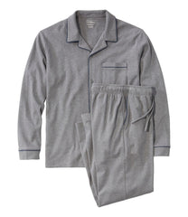 L.L.Bean Men's Bean's Cotton Knit Pajamas, Button-Front PJ Set CLOTHING