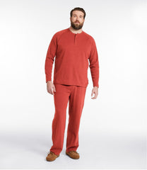 L.L.Bean Men's Bean's Cotton Knit Pajamas, Henley PJ Set CLOTHING|SALE