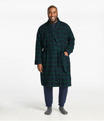 L.L.Bean Men's Scotch Plaid Flannel Robe CLOTHING