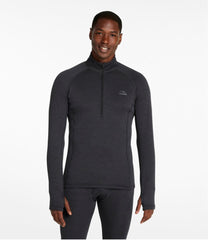 L.L.Bean Men's Midweight Base Layer Crew Top, 1/4 Zip CLOTHING