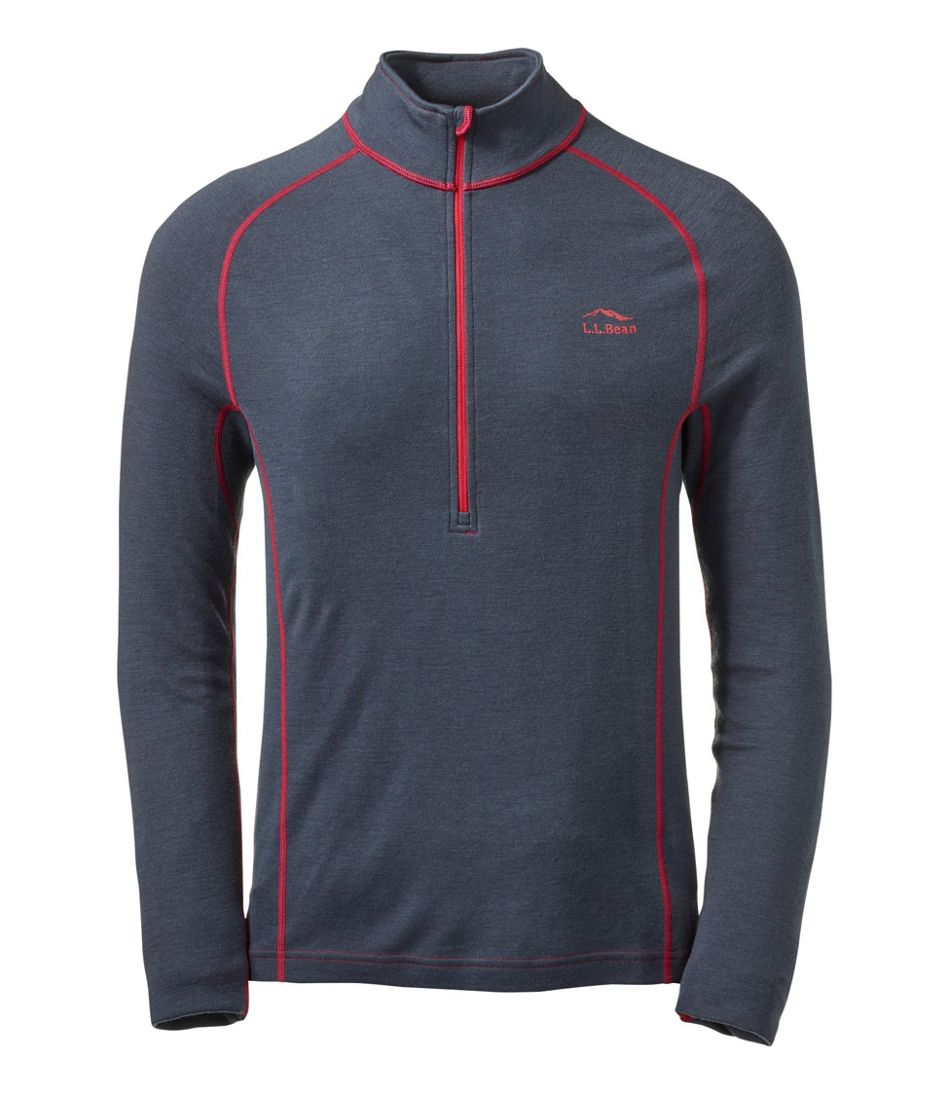 L.L.Bean Men's Cresta Midweight 250 Quarter-Zip Top CLOTHING