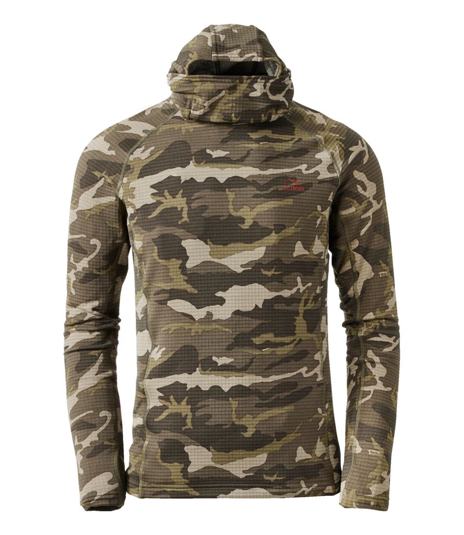 L.L.Bean Men's Heavyweight Base Layer Hoodie, Print CLOTHING