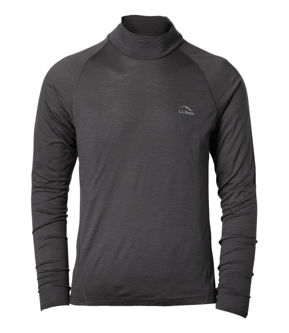 L.L.Bean Men's Cresta Wool Ultralight 150 Turtleneck CLOTHING