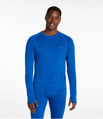 L.L.Bean Men's Cresta Ultralight 150 Crew Top, Stripe CLOTHING