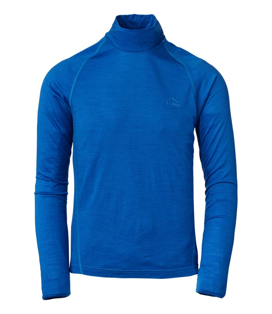 L.L.Bean Men's Cresta Ultralight 150 Turtleneck, Stripe CLOTHING