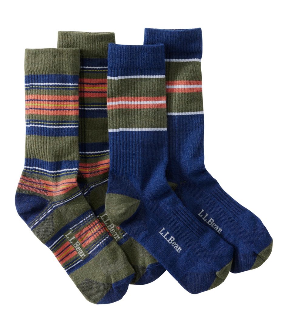 L.L.Bean Men's Everyday Chino Socks, Stripe 2-Pack CLOTHING|FOOTWEAR