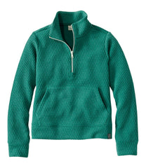 L.L.Bean Kids' Ridgeknit Pullover, Glow-in-the-Dark Quarter-Zip CLOTHING
