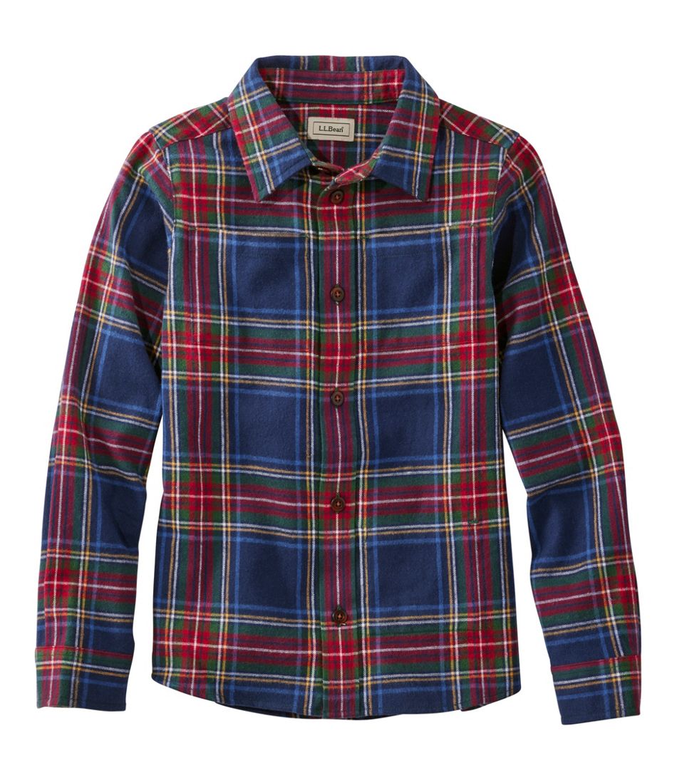 L.L.Bean Kids' Scotch Plaid Flannel Shirt CLOTHING