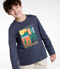 L.L.Bean Kids' Graphic Tee, Long-Sleeve Glow-in-the-Dark CLOTHING