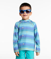 L.L.Bean Kids' Everyday SunSmart® Hooded Tee, Long-Sleeve Stripe CLOTHING|SALE