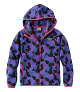 L.L.Bean Kids' Sweater Fleece, Hooded Print CLOTHING|OUTERWEAR