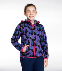 L.L.Bean Kids' Sweater Fleece, Hooded Print CLOTHING|OUTERWEAR