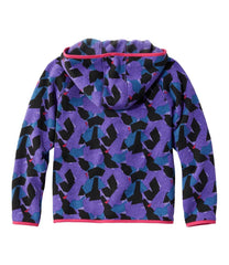 L.L.Bean Kids' Sweater Fleece, Hooded Print CLOTHING|OUTERWEAR