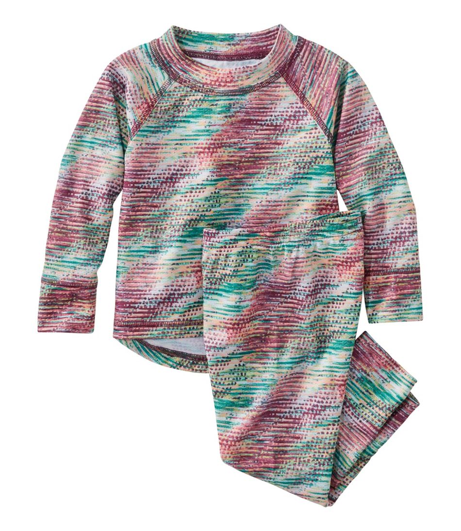 L.L.Bean Toddlers' Wicked Warm Midweight Underwear Set, Print CLOTHING