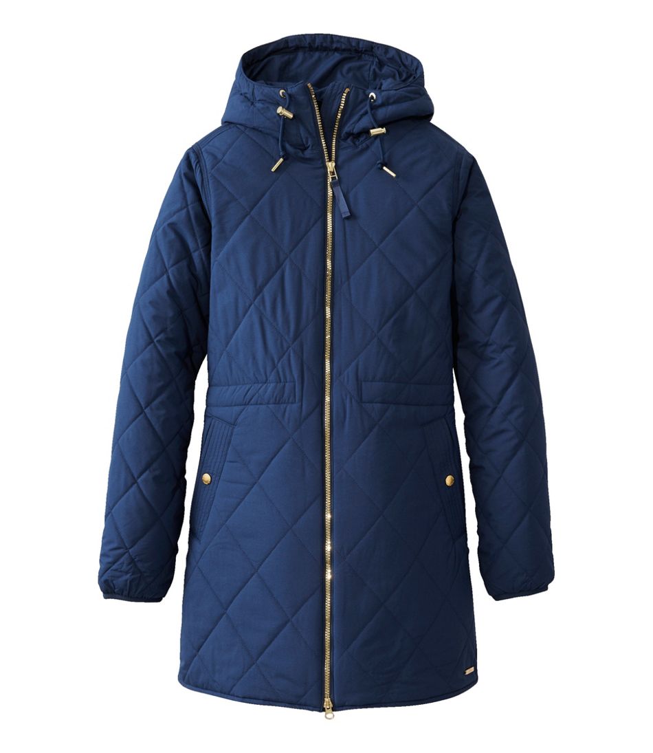 L.L.Bean Women's Bean's Cozy Quilted Coat OUTERWEAR|SALE