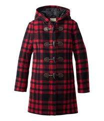 L.L.Bean Women's Classic Lambswool Duffel Coat, Pattern OUTERWEAR