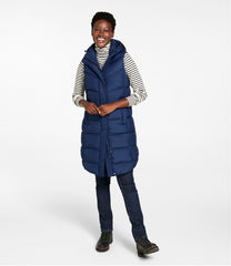 L.L.Bean Women's Popham Puffer Long Vest OUTERWEAR