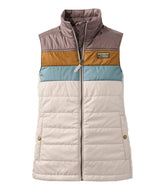 L.L.Bean Women's Mountain Classic Puffer Vest, Colorblock OUTERWEAR|SALE