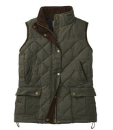 L.L.Bean Women's Upcountry Waxed Cotton Down Vest OUTERWEAR|OUTDOOR EQUIPMENT