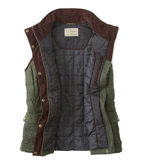 L.L.Bean Women's Upcountry Waxed Cotton Down Vest OUTERWEAR|OUTDOOR EQUIPMENT