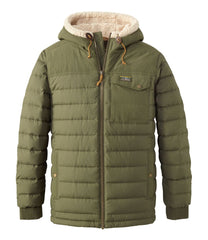 L.L.Bean Men's Mountain Classic Down Hooded Jacket, Sherpa-Lined OUTERWEAR