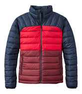 L.L.Bean Men's Bean's Down Jacket, Colorblock OUTERWEAR|SALE