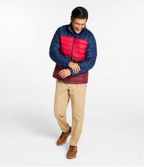 L.L.Bean Men's Bean's Down Jacket, Colorblock OUTERWEAR|SALE
