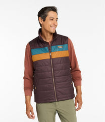 L.L.Bean Men's Mountain Classic Puffer Vest, Colorblock OUTERWEAR|SALE