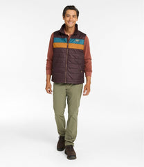 L.L.Bean Men's Mountain Classic Puffer Vest, Colorblock OUTERWEAR|SALE
