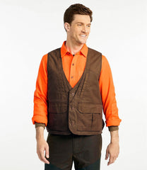 L.L.Bean Men's Double L Waxed-Cotton Upland Vest OUTERWEAR|OUTDOOR EQUIPMENT