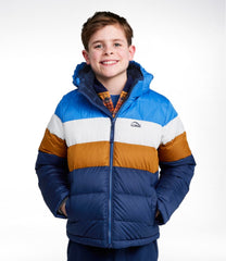 L.L.Bean Kids' Bean's Down Jacket, Colorblock OUTERWEAR