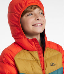 L.L.Bean Kids' Ultralight 650 Down Jacket, Colorblock OUTERWEAR