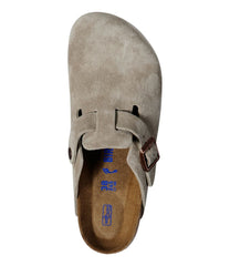 L.L.Bean Women's Birkenstock Boston Clogs, Suede Soft Footbed FOOTWEAR
