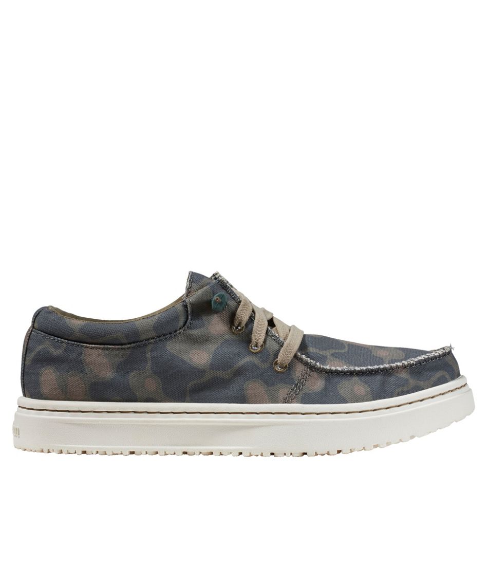 L.L.Bean Women's Higgins Beach 4-Eye Slip-Ons, Print FOOTWEAR|SALE