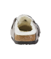 L.L.Bean Women's Birkenstock Boston Clogs, Suede Shearling FOOTWEAR