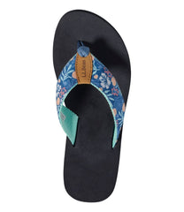L.L.Bean Women's Maine Isle Flip-Flops, Woven Print FOOTWEAR