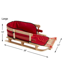 L.L.Bean Kids' Pull Sled and Cushion Set OUTDOOR EQUIPMENT