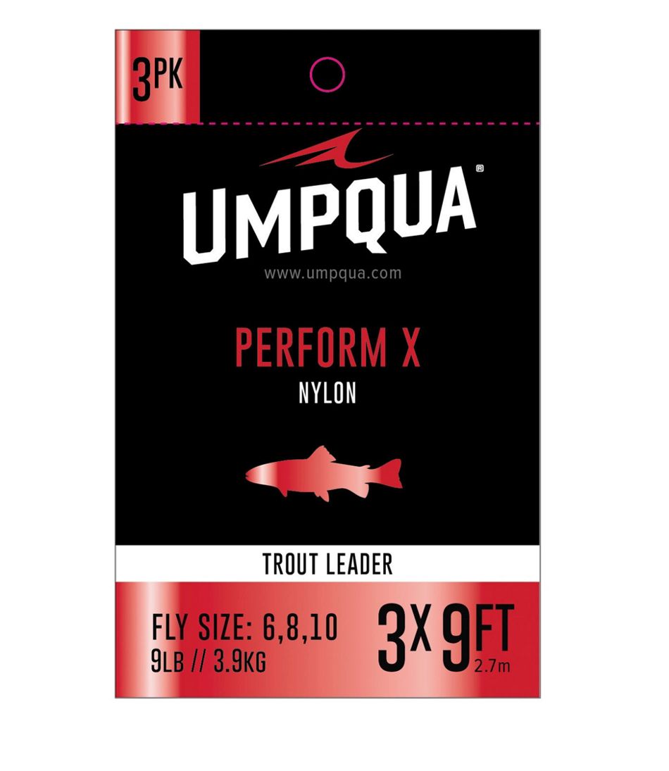 L.L.Bean Umpqua Perform X Trout Leader, 3-Pack OUTDOOR EQUIPMENT