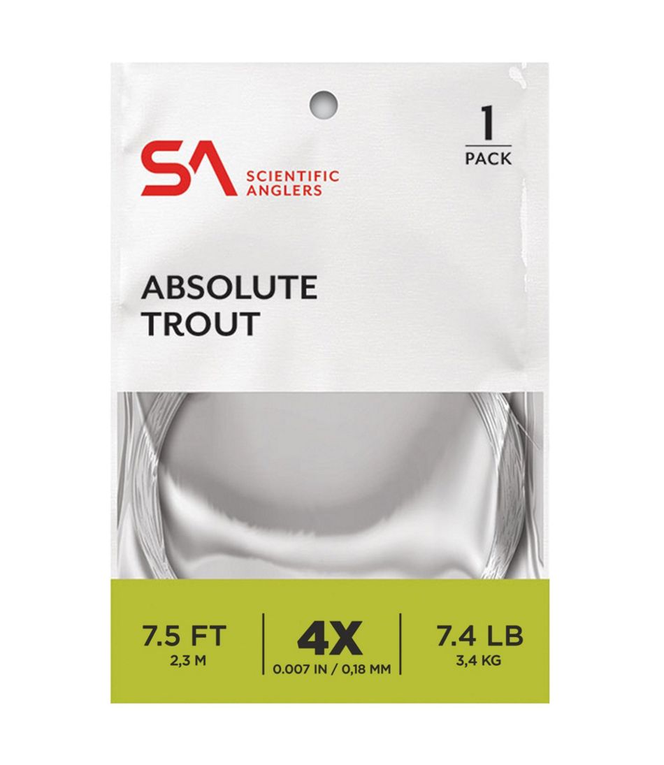 L.L.Bean Scientific Anglers Absolute Trout Leader, 7.5' OUTDOOR EQUIPMENT