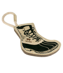 L.L.Bean Natural Leather and Wool Bean Boot Tug Dog Toy OUTDOOR EQUIPMENT|HOME GOODS