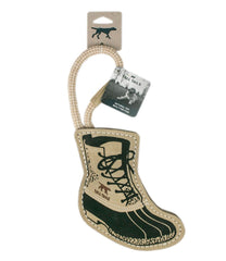 L.L.Bean Natural Leather and Wool Bean Boot Tug Dog Toy OUTDOOR EQUIPMENT|HOME GOODS
