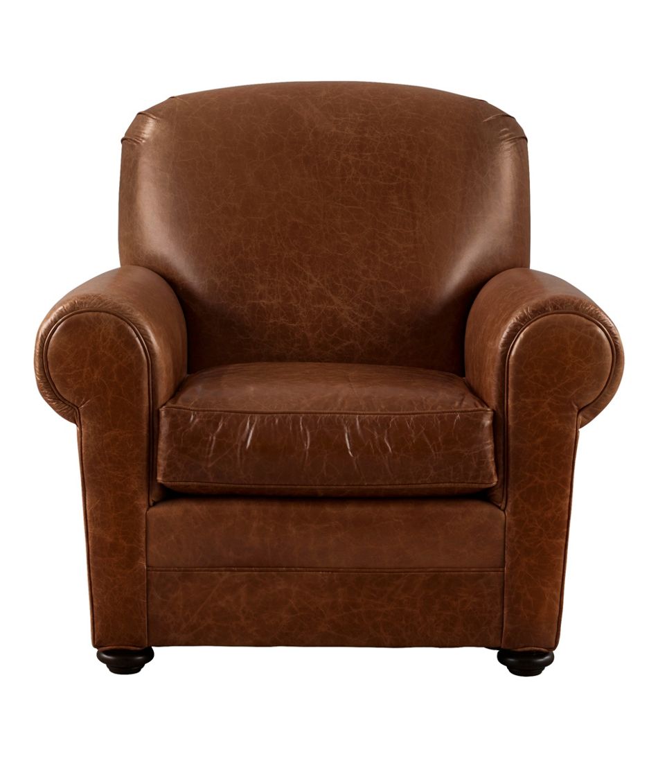 L.L.Bean Bean's Leather Lodge Chair HOME GOODS